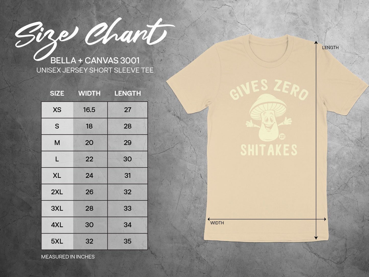 GIVES ZERO SHITAKES Unisex Jersey Short Sleeve Tee
