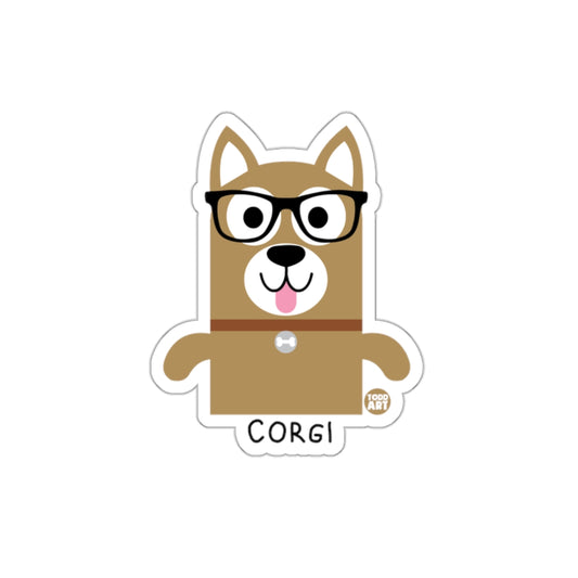 Cute Corgi Cartoon Character Illustration Sticker