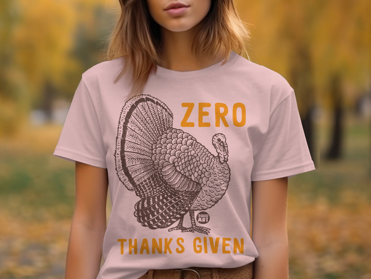 Zero Thanks Given Turkey Graphic T-Shirt product