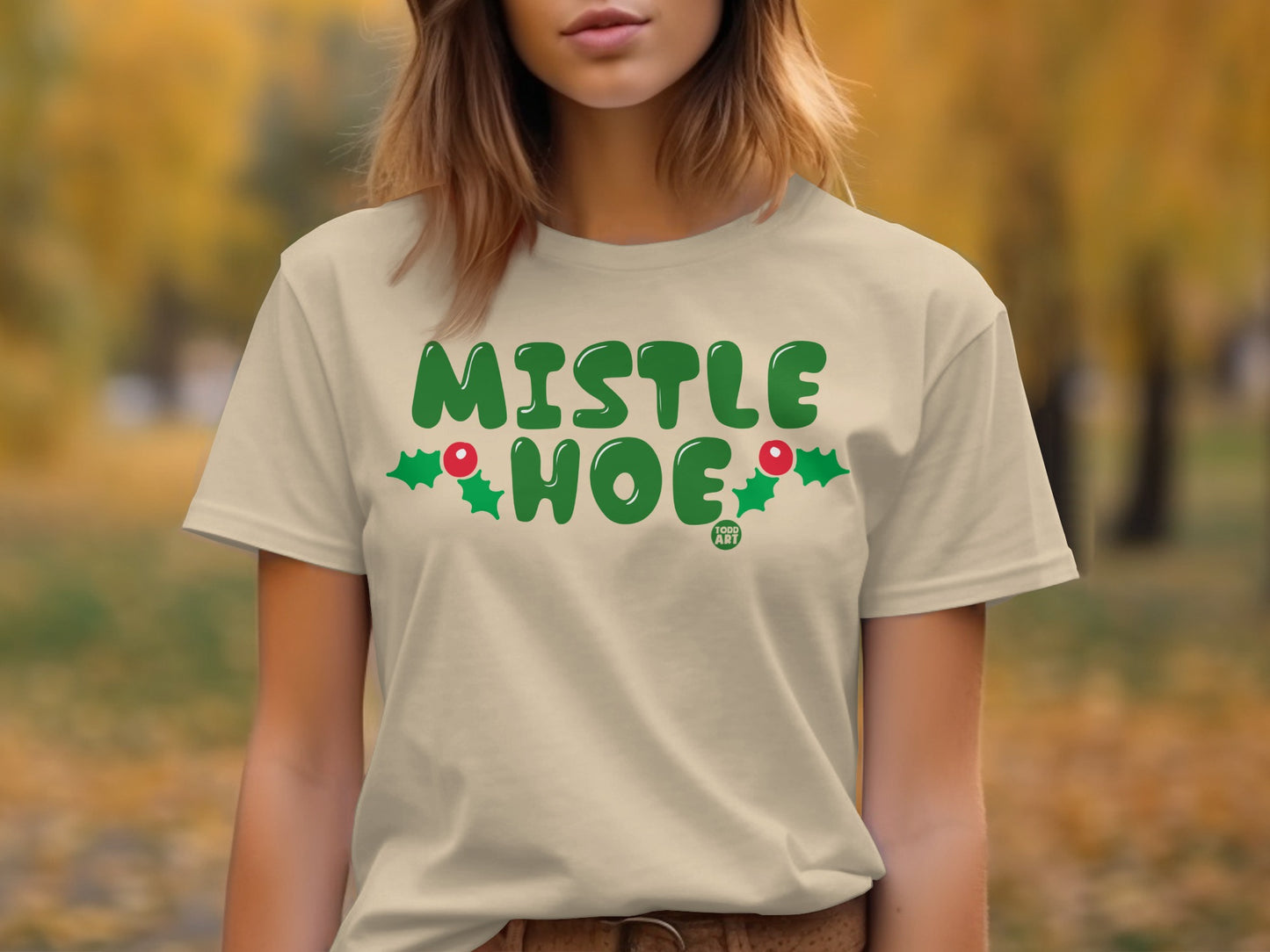 Mistle Hoe Festive Graphic Holiday Shirt Product
