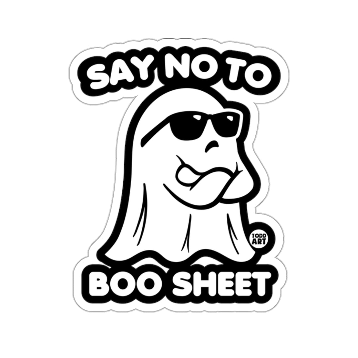 SAY NO TO BOO SHEET Funny Ghost Sunglasses 