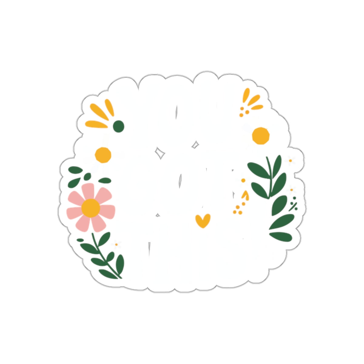 You Got This Floral-Inspired Motivational Sticker