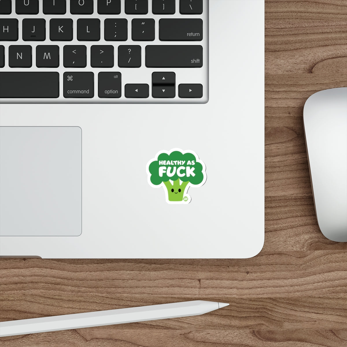 Healthy As Fuck Broccoli Sticker for Laptops and More
