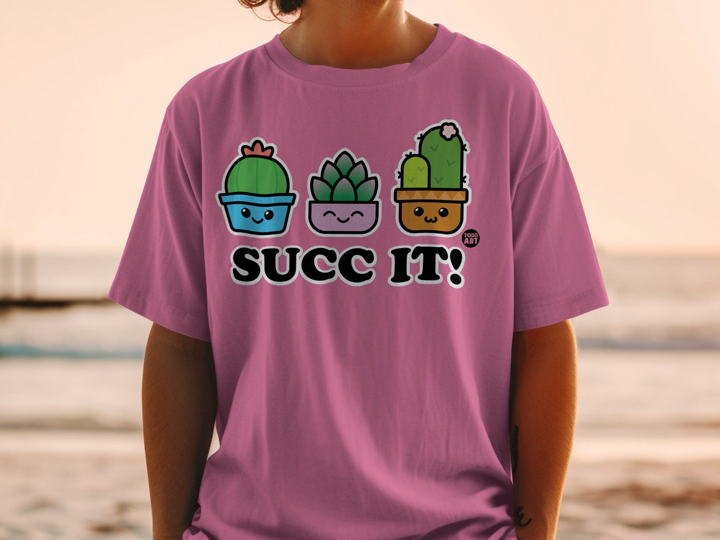Funny Succ It Succulents Graphic Tee Shirt