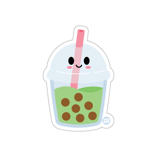 Cute Bubble Tea with Smiling Face Sticker