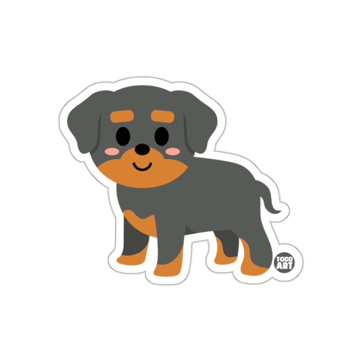Cute Cartoon Puppy Graphic Sticker for Animal Lovers