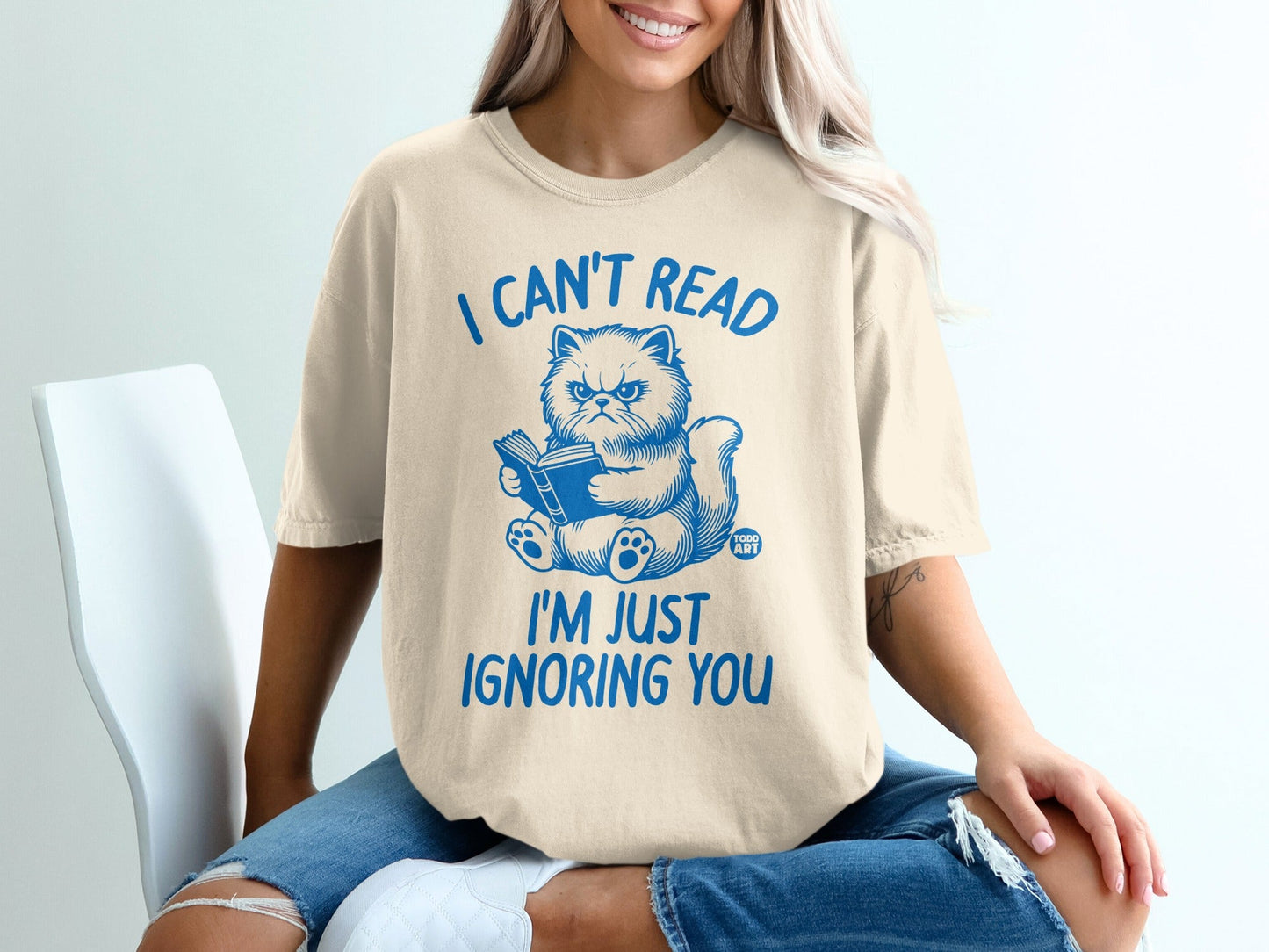 I Can't Read I'm Just Ignoring You Graphic Tee