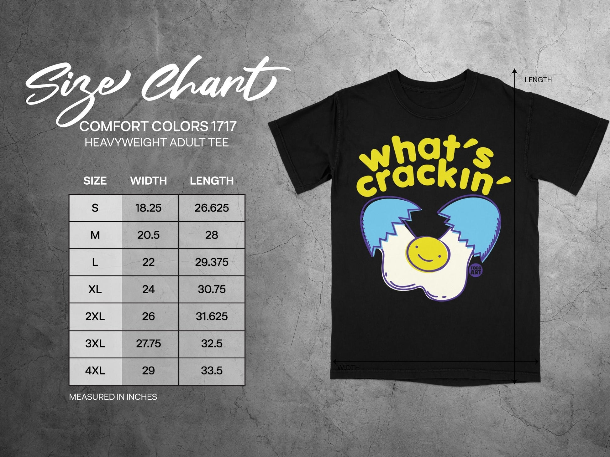 What's Crackin' Graphic Heavyweight Adult Tee