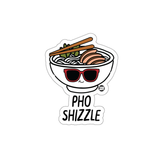 Pho Shizzle Bowl with Sunglasses Fun Food Sticker