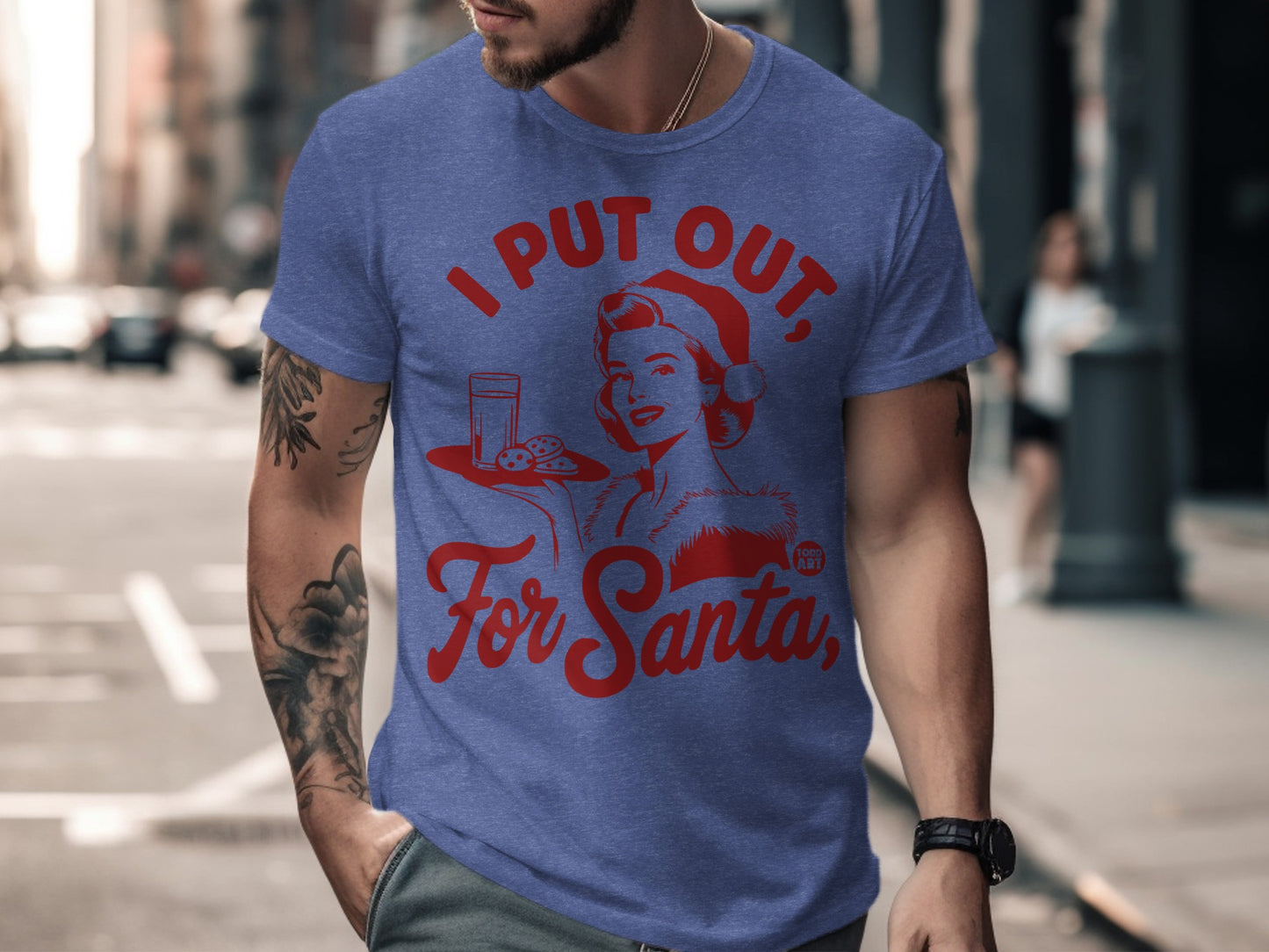 I Put Out For Santa Graphic Tee shirt product