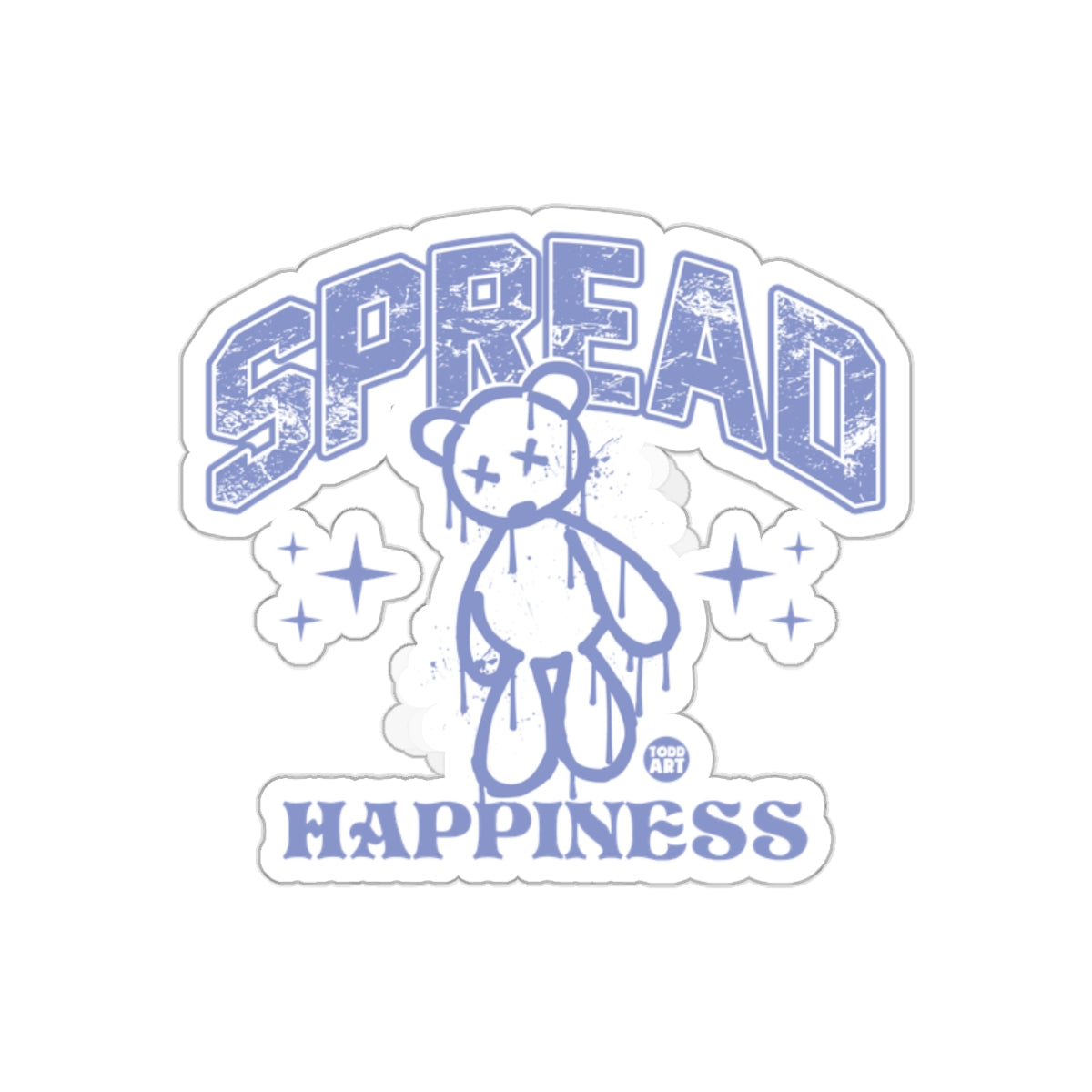 Spread Happiness Bear Sticker Unique Design