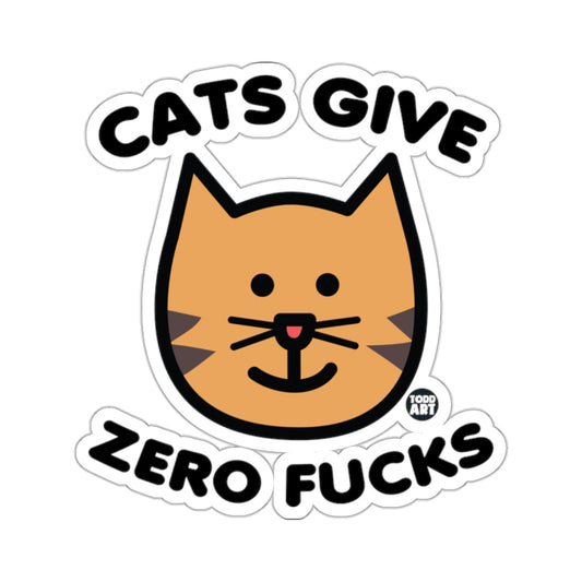 Orange Cat Face Humorous Cats Give Zero Fucks 