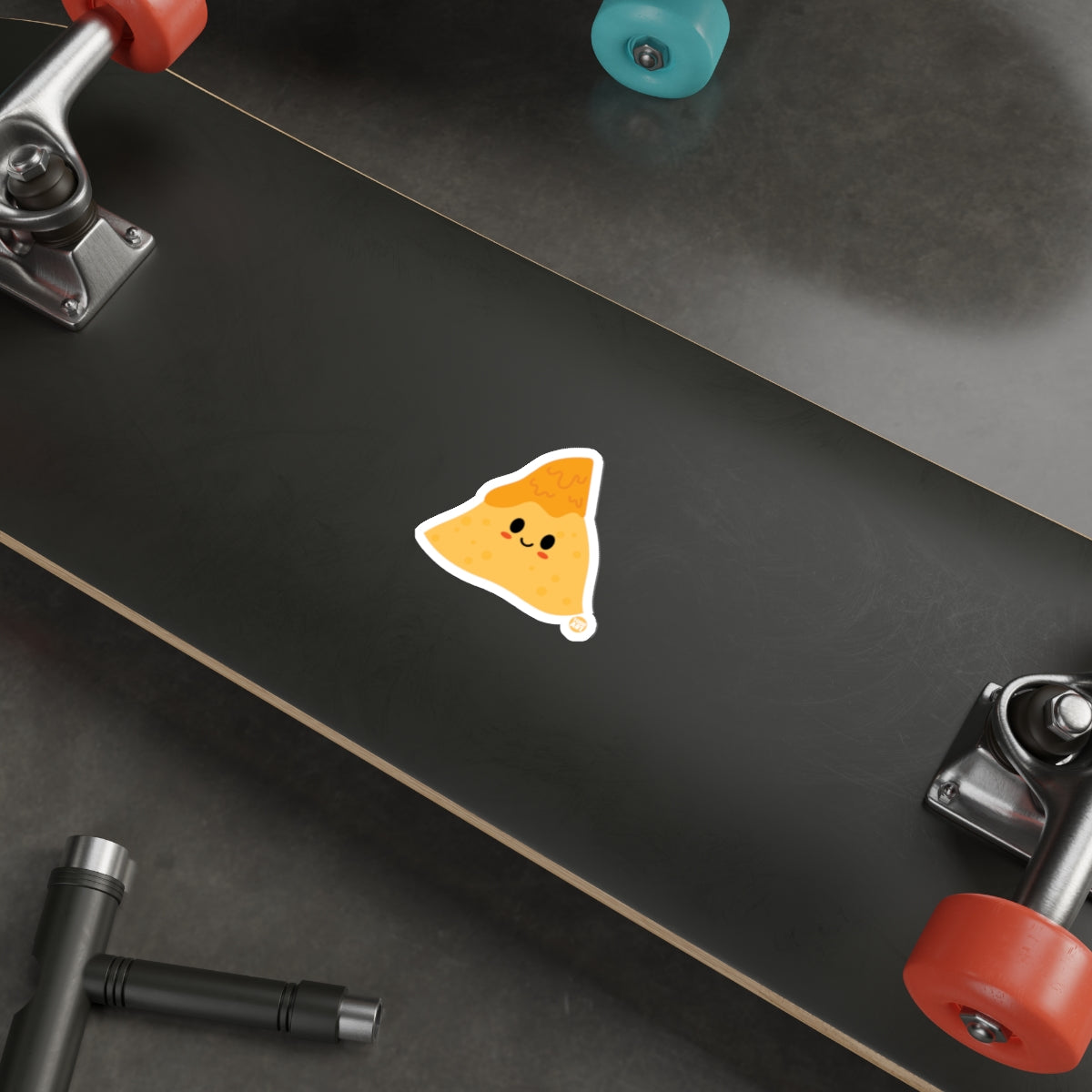 Cute Nacho Cheese Sticker for Skateboard Decoration