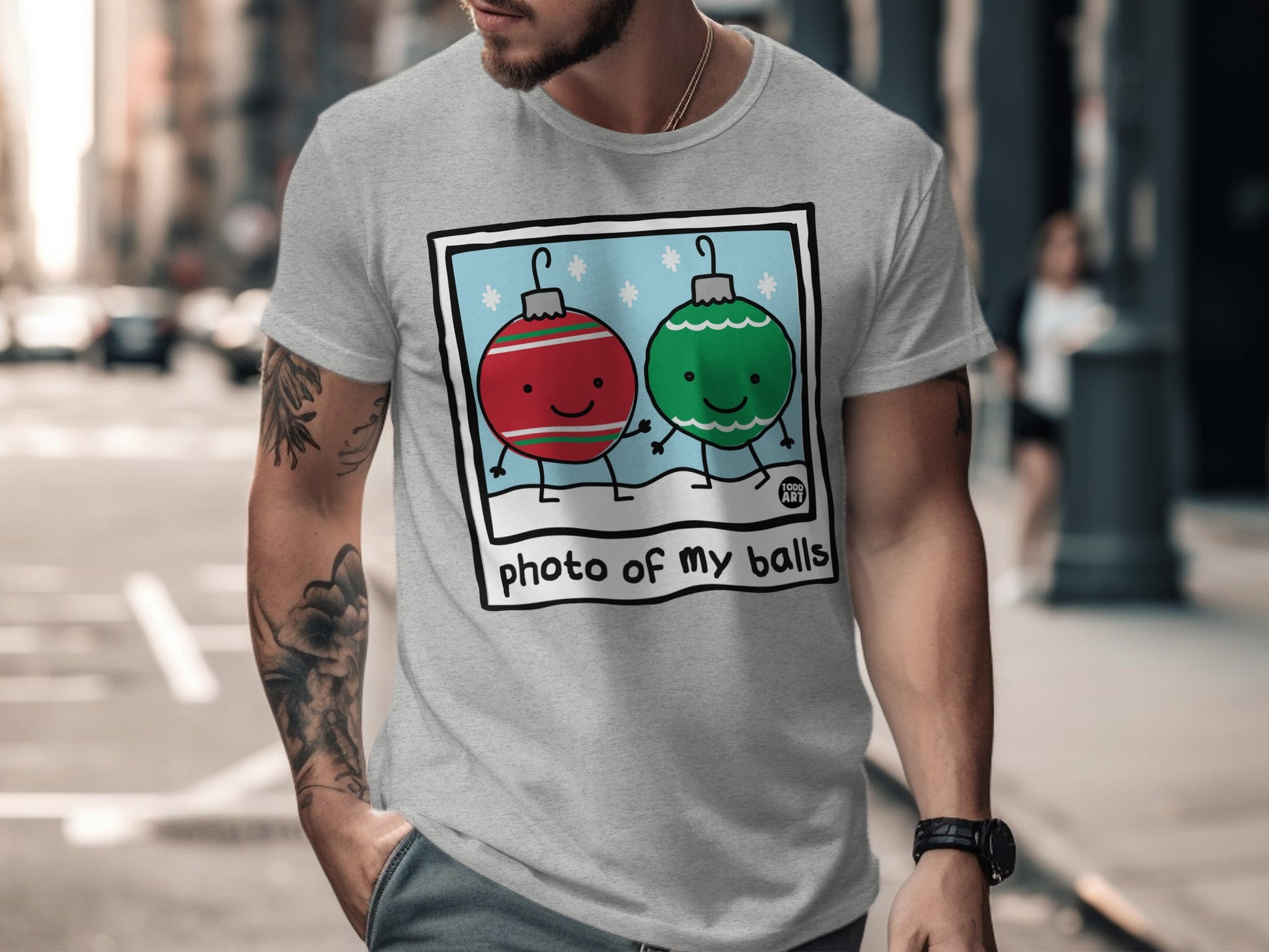 Funny Holiday Ornaments Graphic Shirt Festive Tee