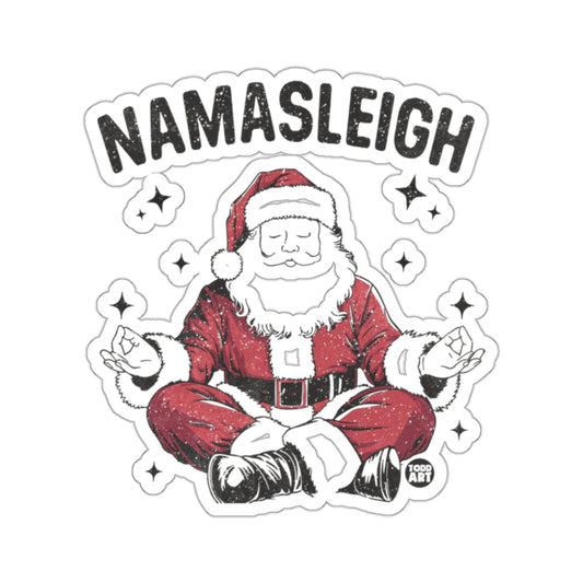 Namasleigh Meditating Santa Claus Zen Holiday Funny 