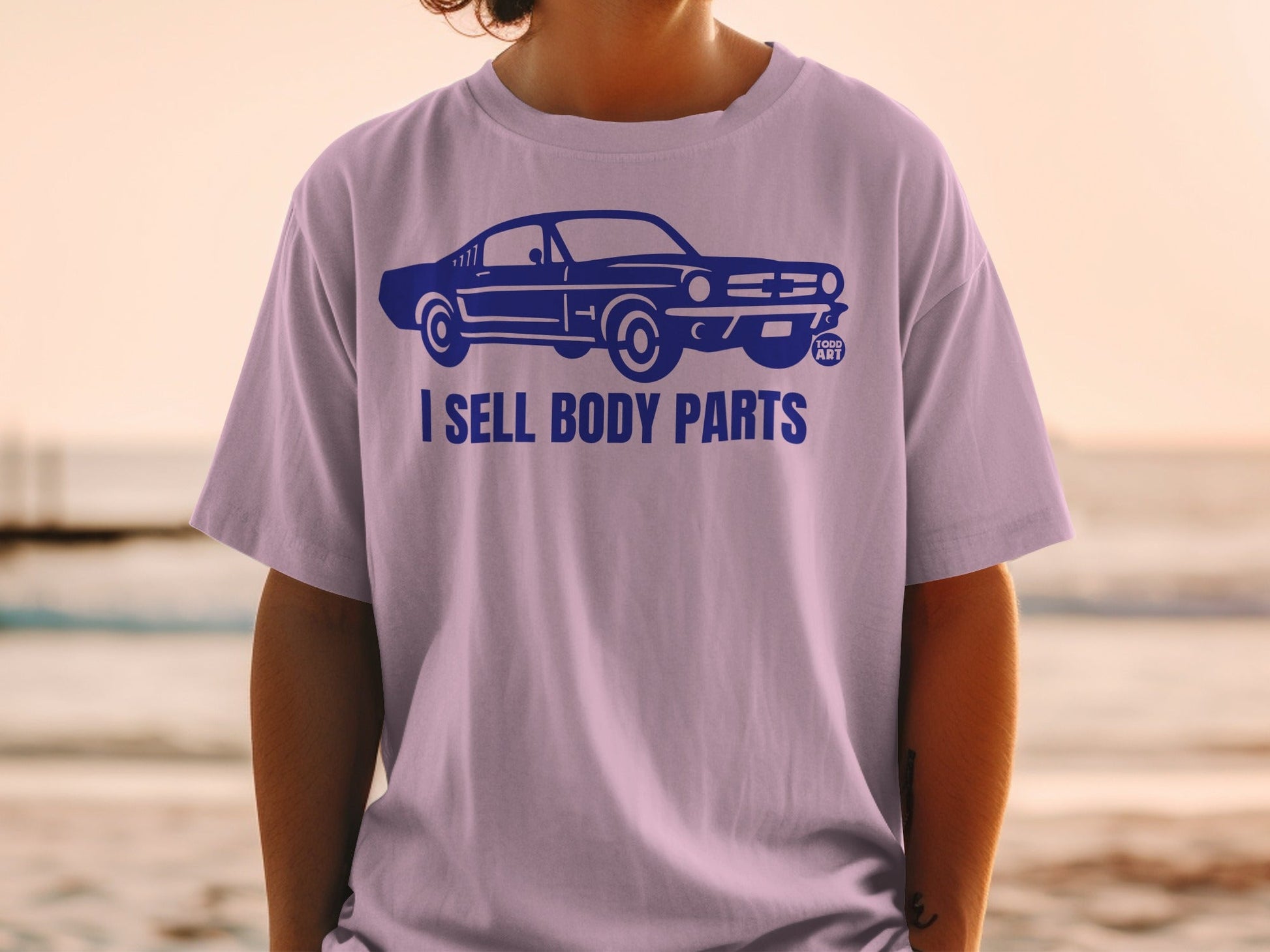 I Sell Body Parts Funny Car Graphic T-Shirt