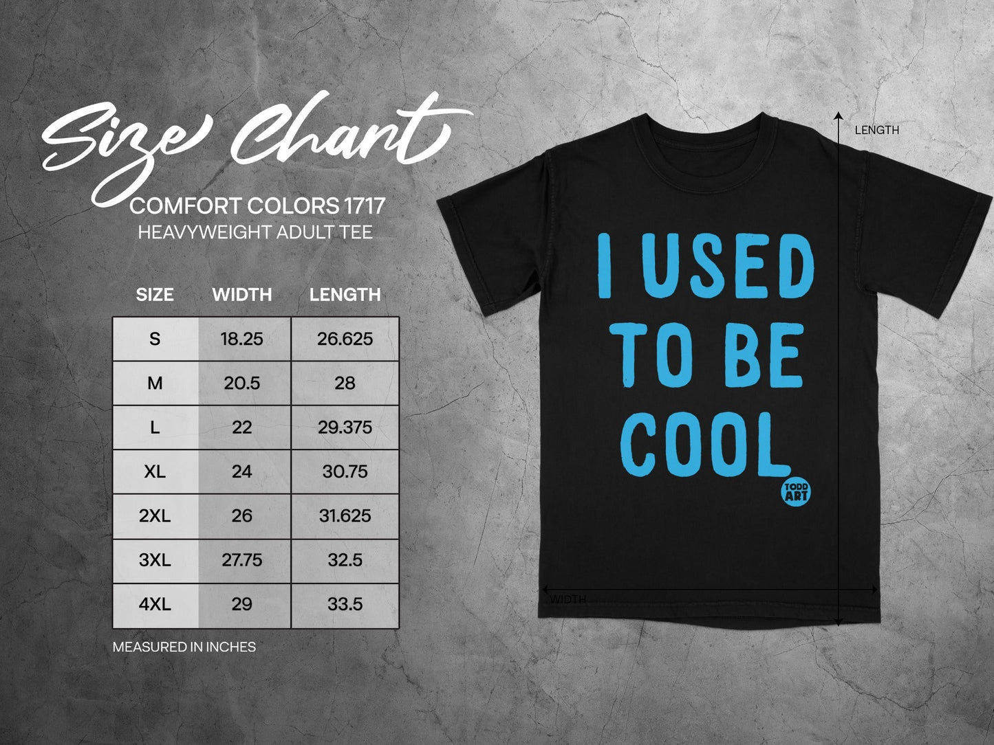 I Used To Be Cool Heavyweight Adult Tee Shirt Product
