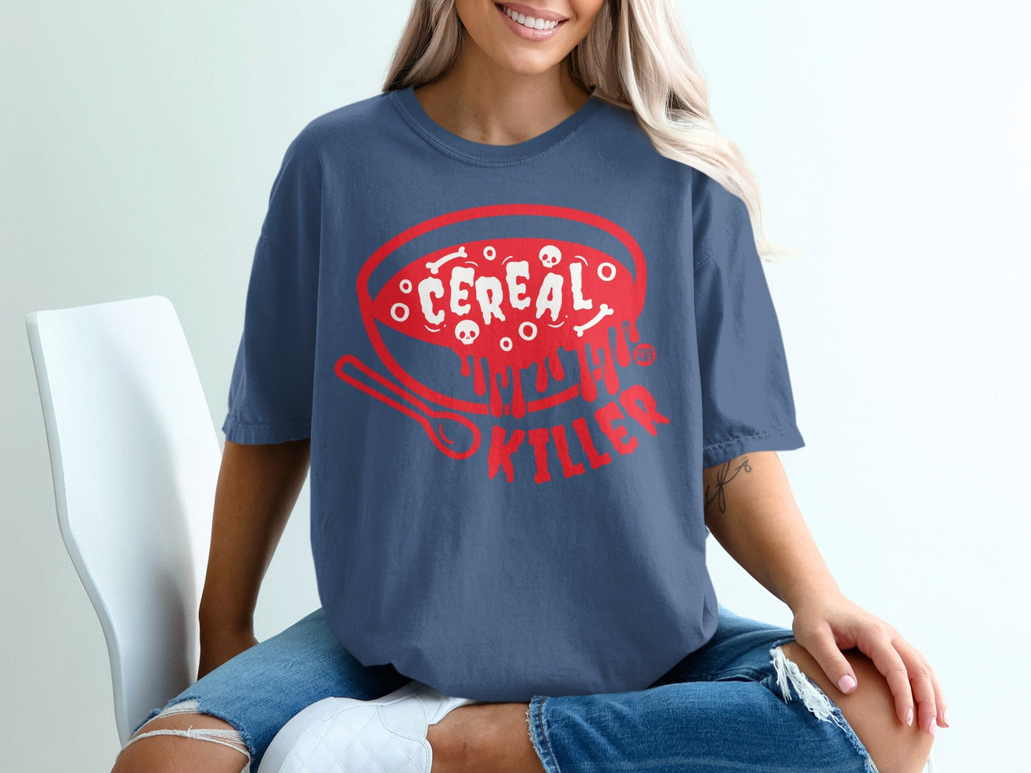 Cereal Killer Graphic Tee with Fun and Bold Design