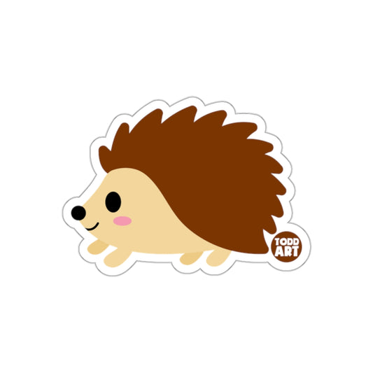 Adorable Hedgehog Cartoon Illustration Sticker