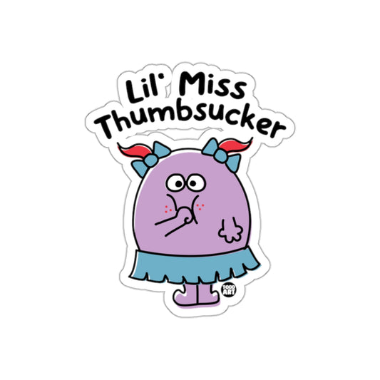Lil' Miss Thumbsucker Sticker Cartoon Character