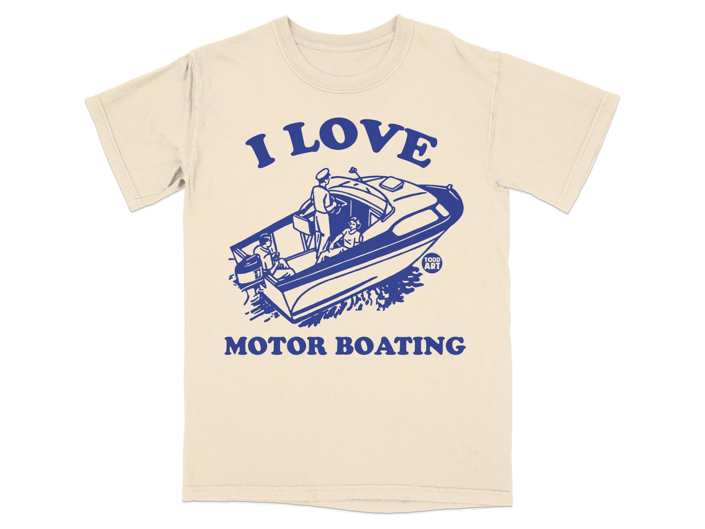 I Love Motor Boating Graphic Tee for Boating Enthusiasts