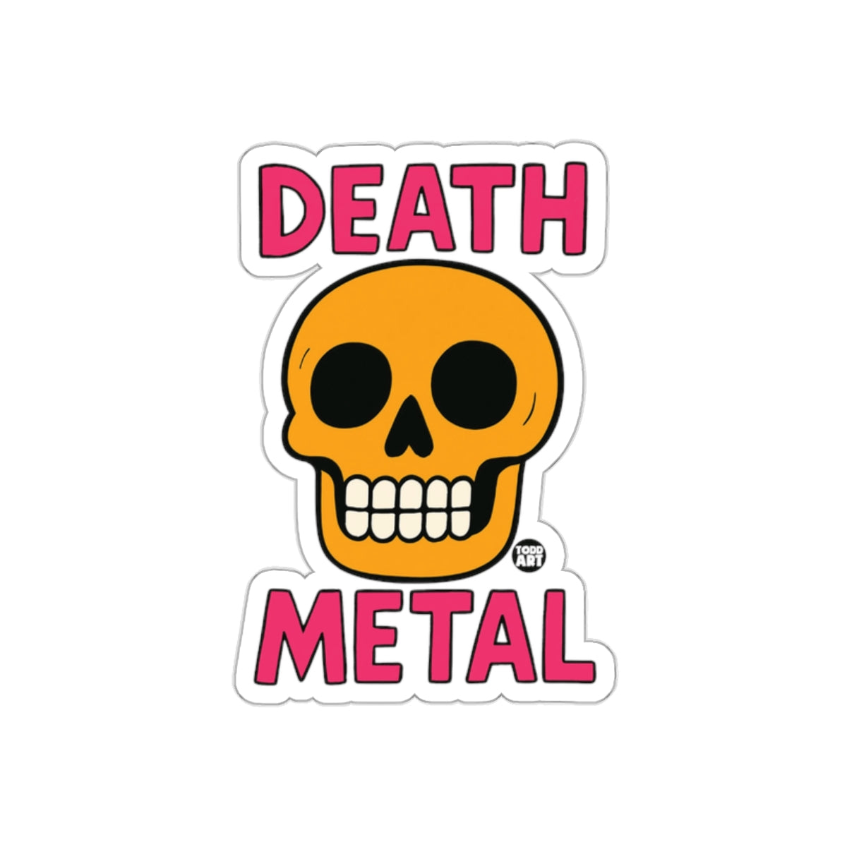 Death Metal Skull Artwork for a Bold Statement Stickers