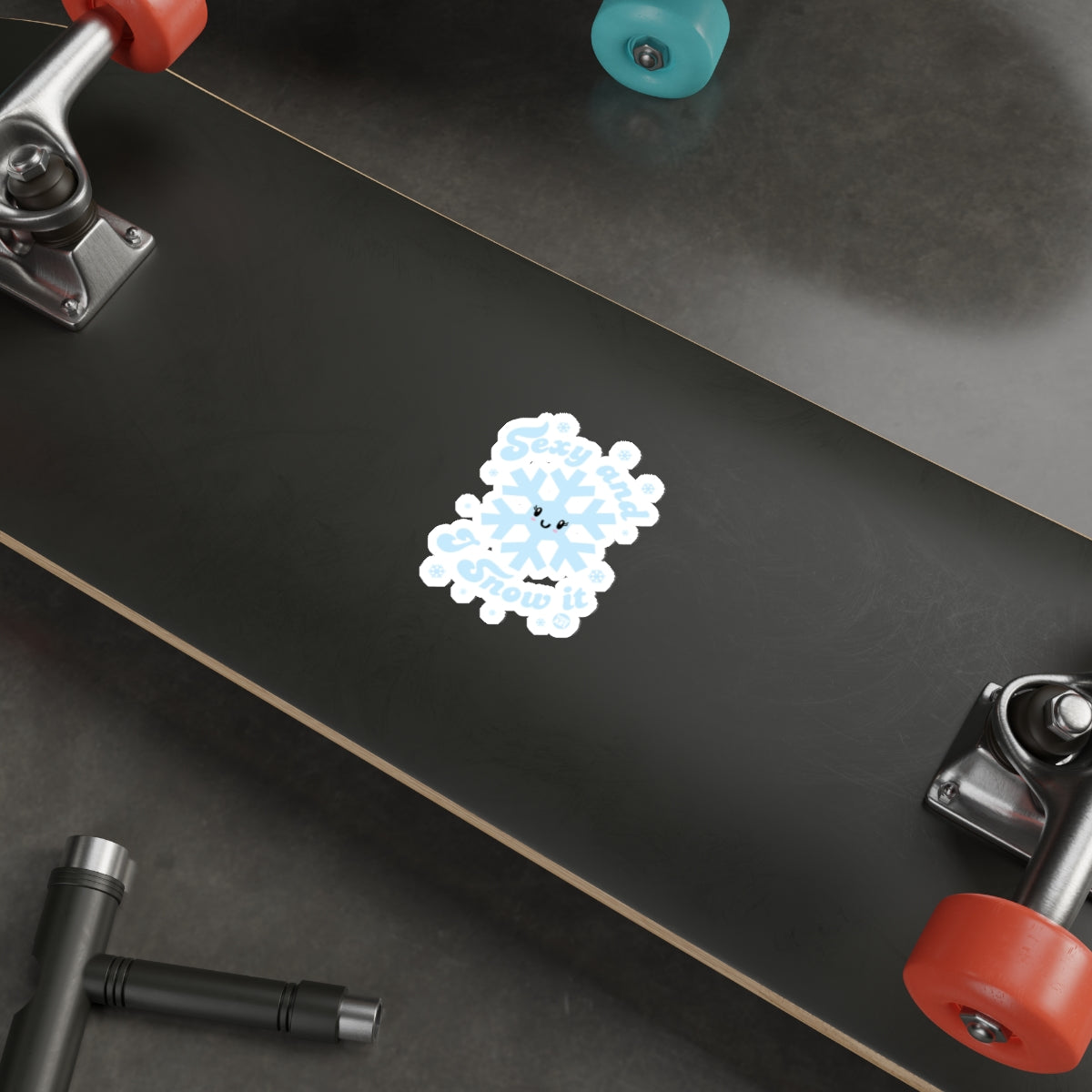 Cute Snowflake Sexy and Snow It Sticker 