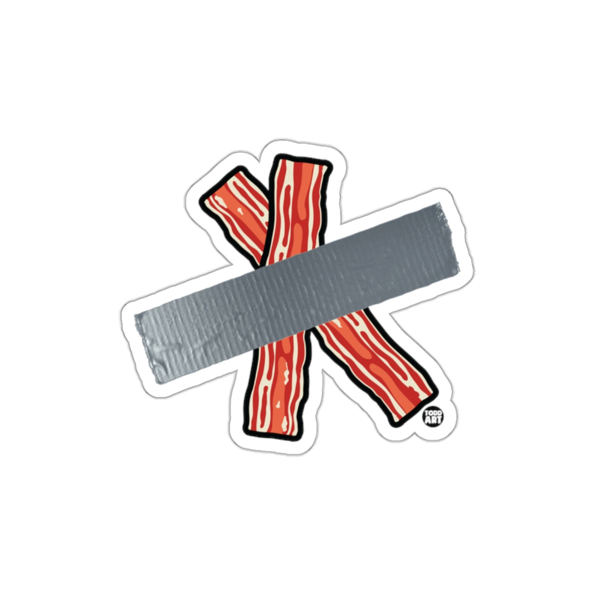 Bacon Duct Tape X Todd Art Sticker Sticker