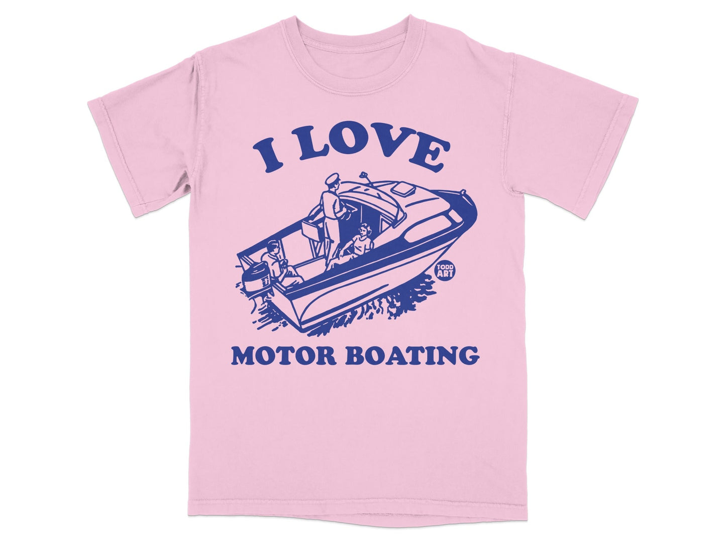 I Love Motor Boating Graphic Tee for Boat Lovers