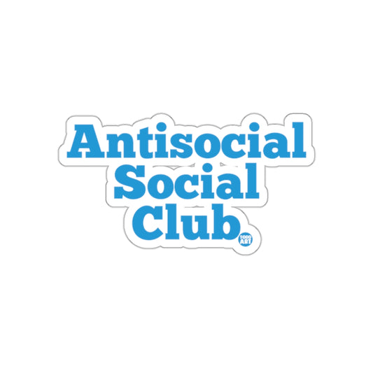 Antisocial Social Club Sticker for Fans of Cool Art