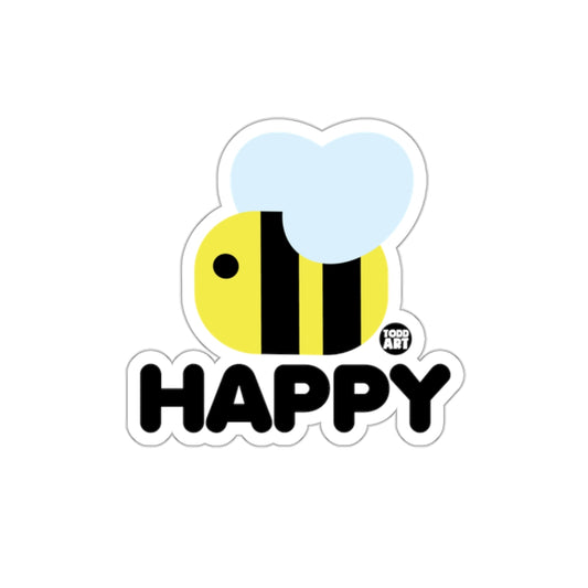 Cute Happy Bee Sticker Todd Art Fun Product