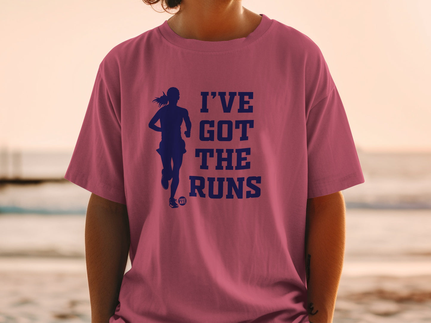 Running Silhouette I'VE GOT THE RUNS Pink Graphic product type