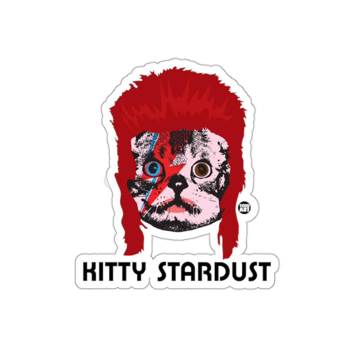 Kitty Stardust Sticker for Cat Lovers and Fans