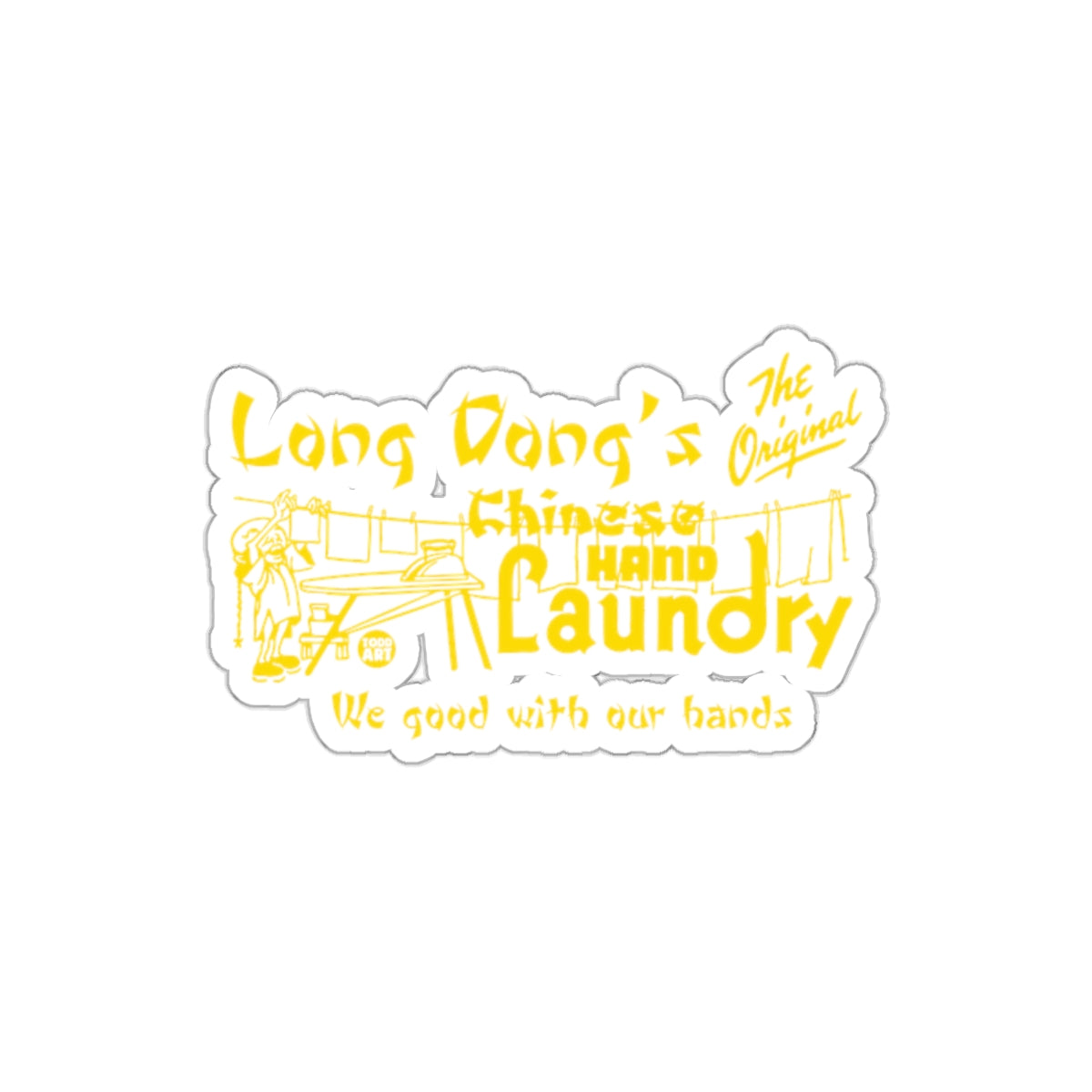 Long Dongs The Original Chinese Hand Laundry Stickers