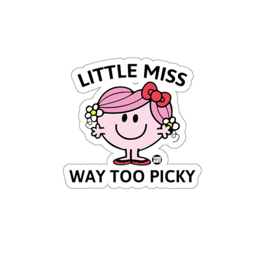 Little Miss Way Too Picky Cartoon Character Stickers