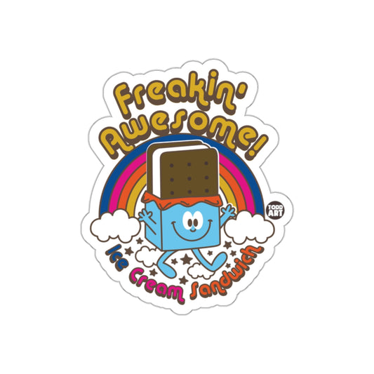 Freakin' Awesome Ice Cream Sandwich Image Sticker