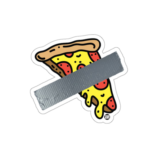 Fun Pizza Slice with Duct Tape Sticker for Laptops and Decor