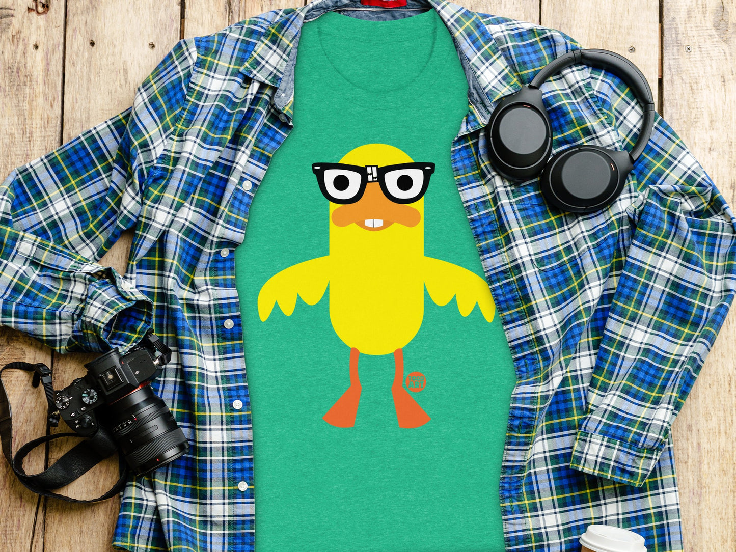 Funky Duck with Glasses Graphic Tee