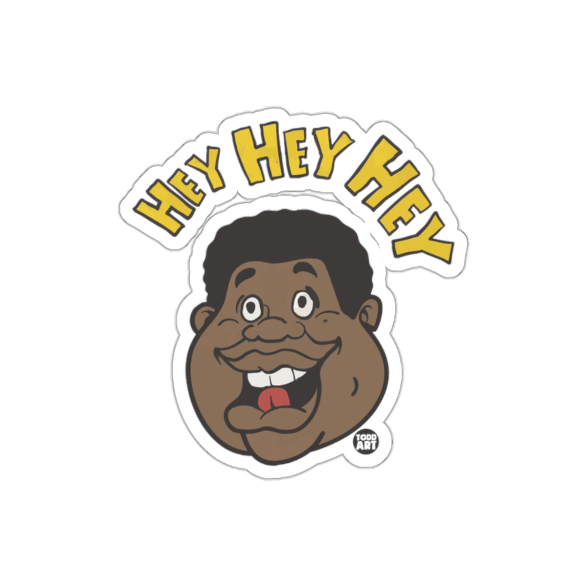 Funny Hey Expression Cartoon Character Face Stickers