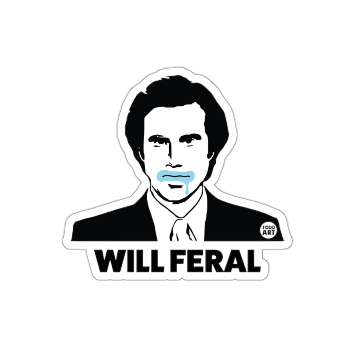 Will Feral Design with Blue Liquid Stickers