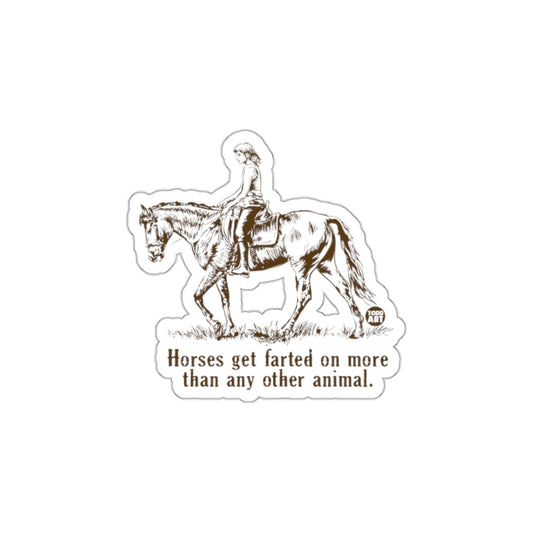 Unique Equine Humor Sticker for Horse Enthusiasts