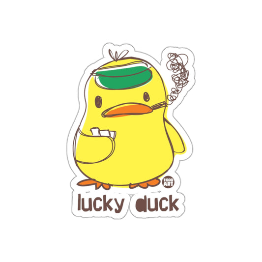 Todd Art Presents the Lucky Duck Smoking Drawing Stickers