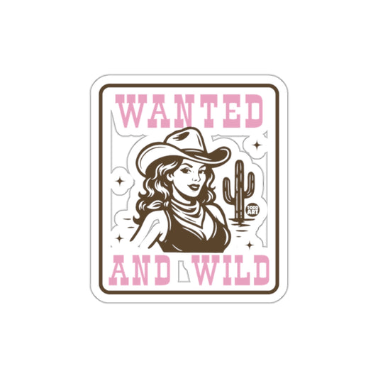 Retro Western Wanted and Wild Art Print Decor