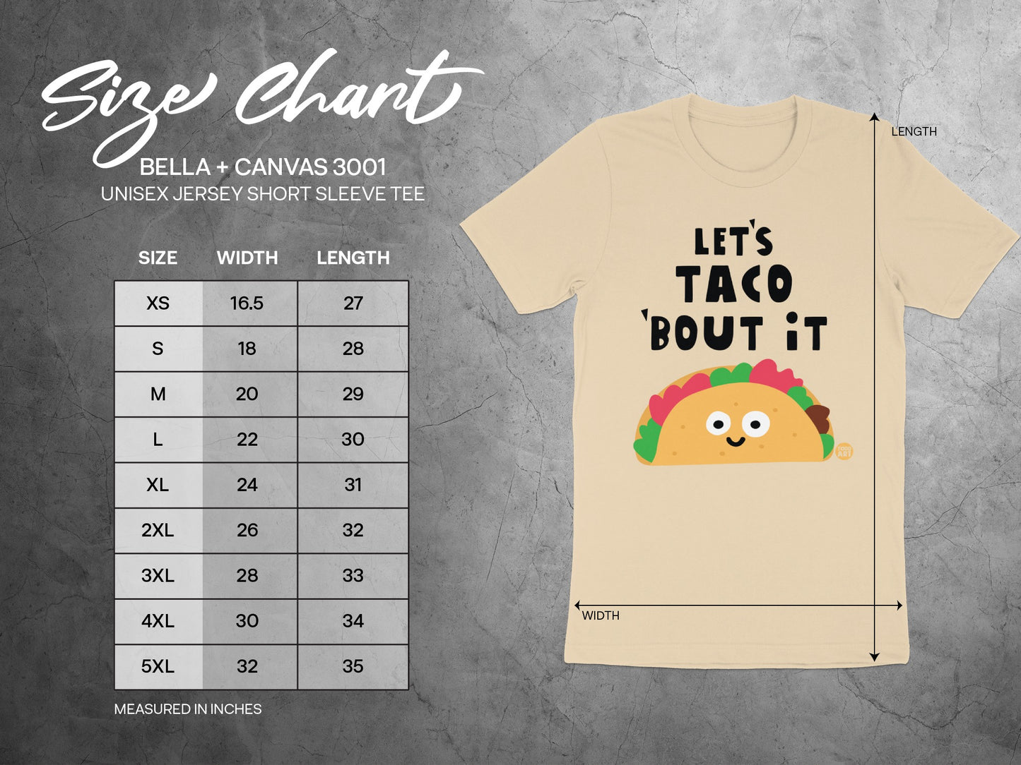 Let's Taco ‘Bout It Unisex Jersey Short Sleeve Tee