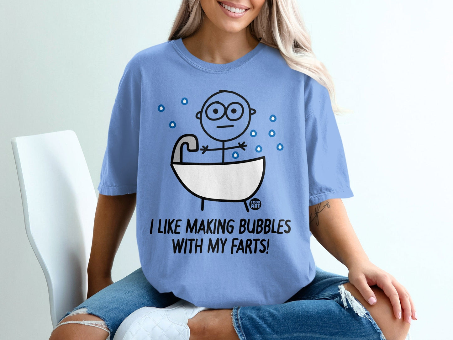 I Like Making Bubbles With My Farts Graphic T-Shirt