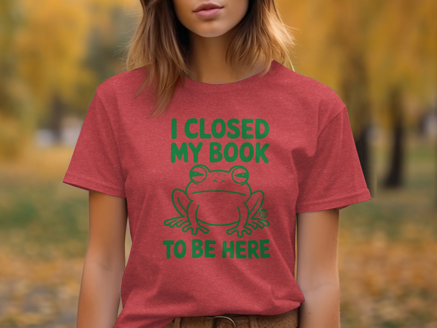 I Closed My Book To Be Here Graphic Tee Shirt