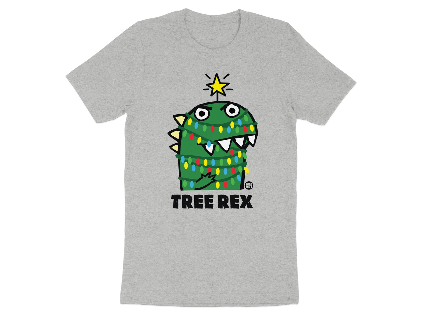 Funny Cartoon Tree Rex Dinosaur Holiday T-shirt