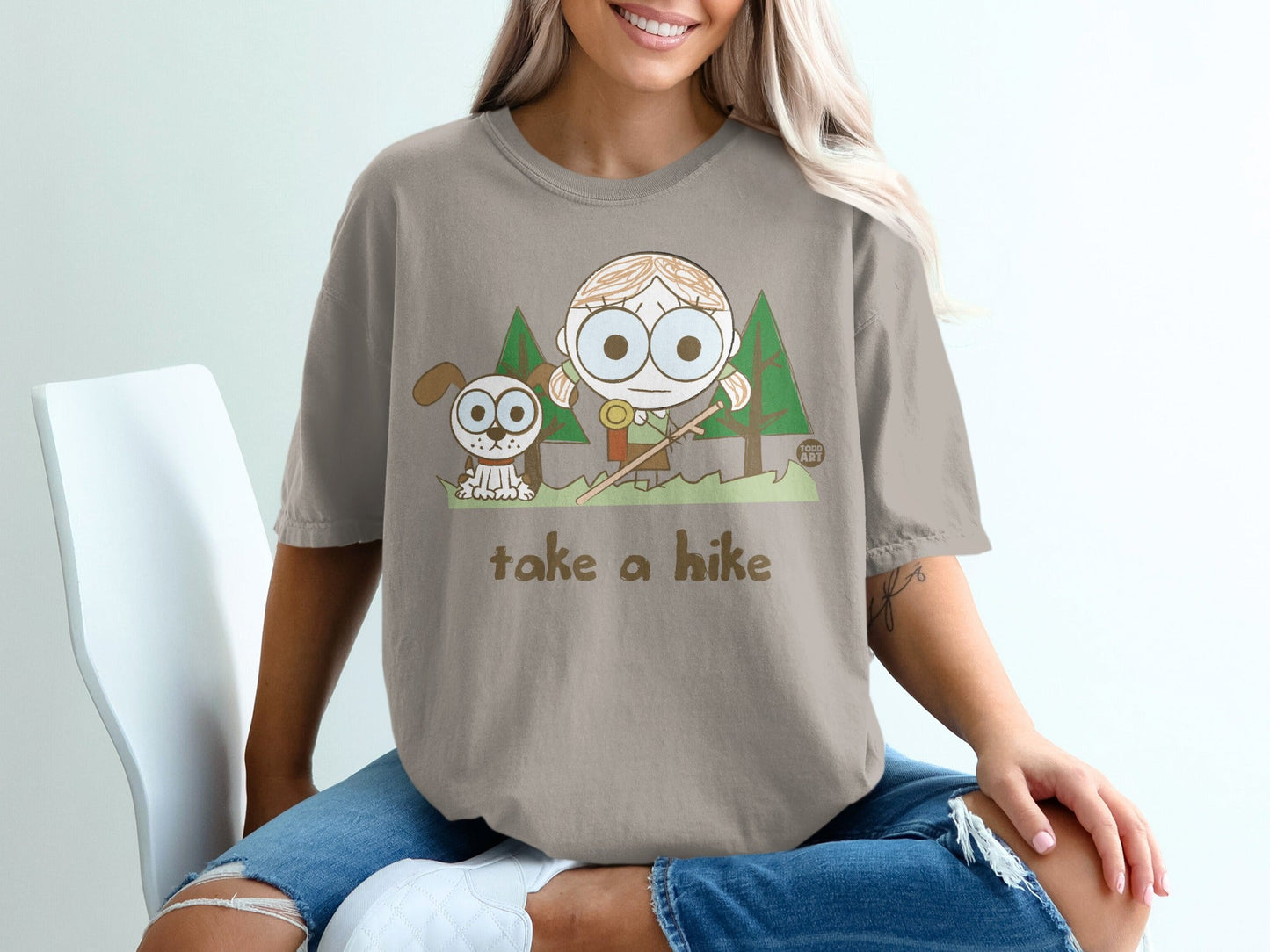 Take a Hike Cute Cartoon Character T-Shirt