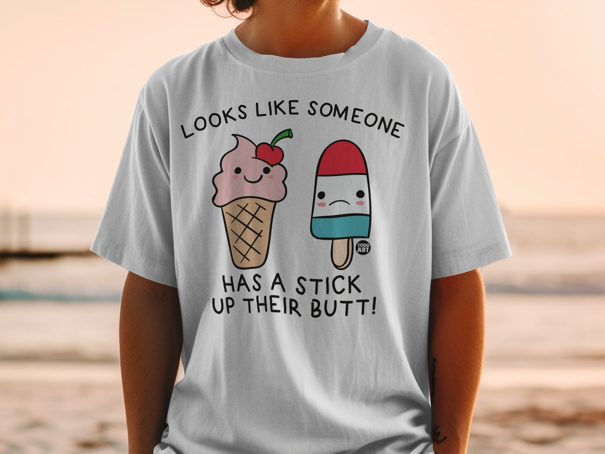 Looks Like Someone Ice Cream Popsicle T-shirt