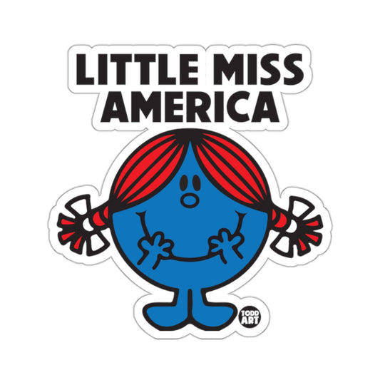 Little Miss America Character Sticker Decal